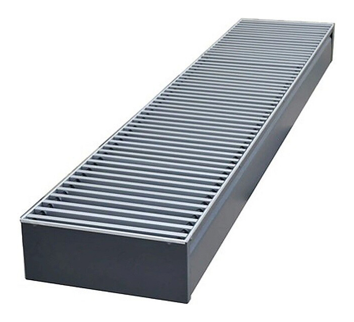 Конвектор внутрипольный КЗТО Бриз 300x80x1000 U (5 Ал 12)