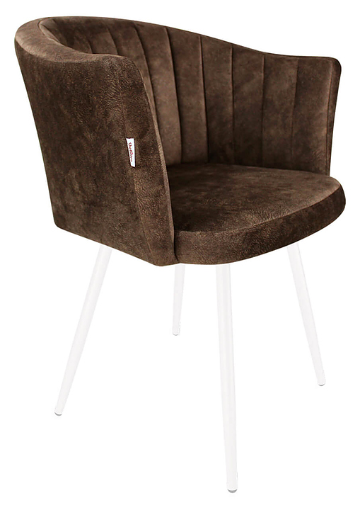 Стул Sheffilton SHT-ST42-1/S95-1 кофейный трюфель / белый муар
