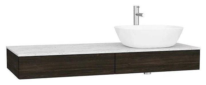 Тумба под раковину Vitra Origin 65683 120 см правая, темный вяз