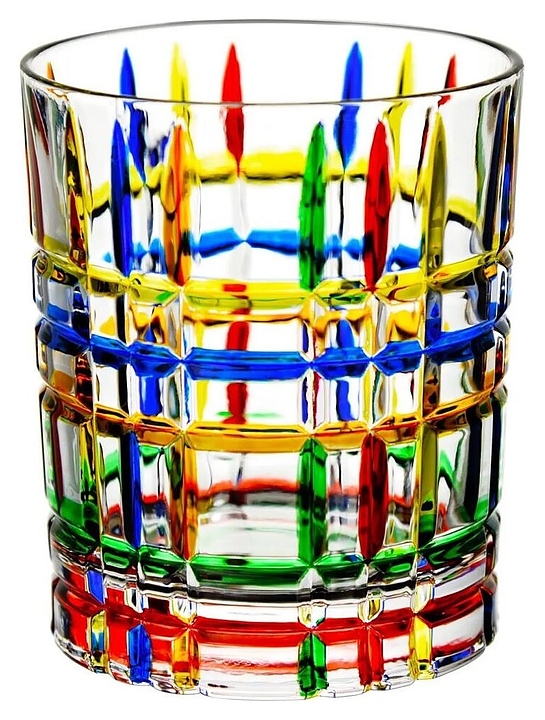 Стакан Олд Фэшн P.L. Barbossa 81222485 Mosaic Stripes Utopia 300 мл d=8 см h=9,3 см (стекло)