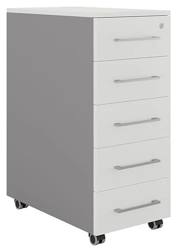 Тумба мобильная КОБОР TМ5-40/80 aluminum/premium