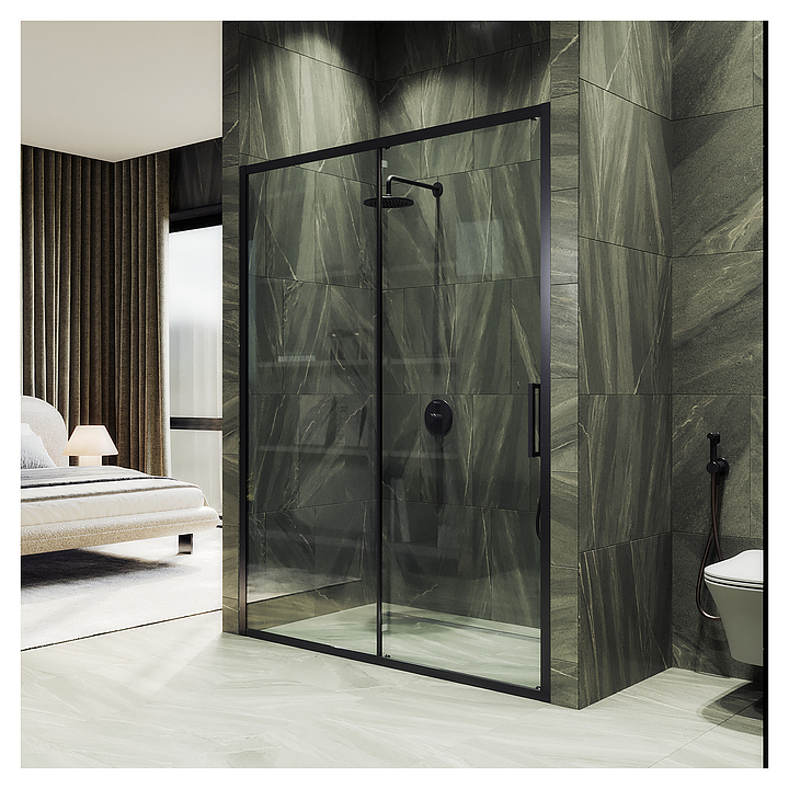 Дверь душевая MaybahGlass MGD-1278-6 180х195 см в нишу, раздвижная