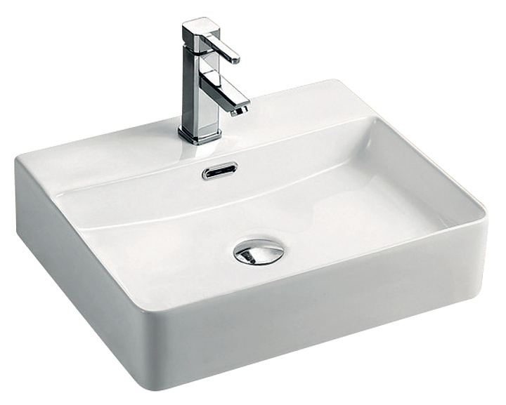 Умывальник на столешницу KollerPool Kvadro KR-0500M-WB 50х42х12 см, керамика
