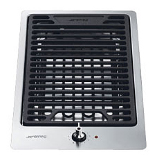 Встраиваемый гриль домино SMEG PDXF30B-1