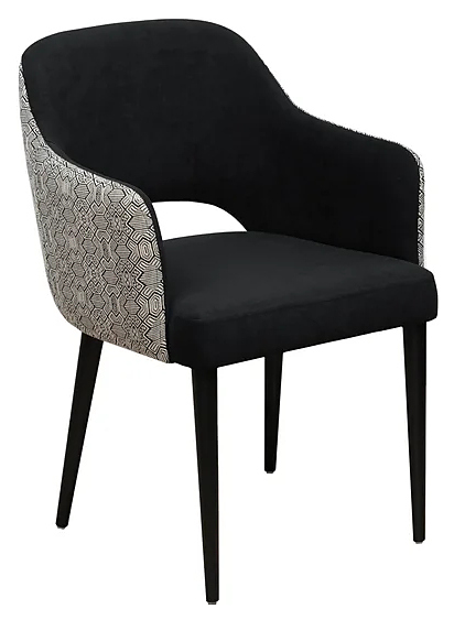 Стул ChiedoCover Роза вельвет черный