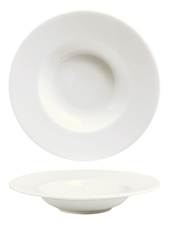 Тарелка оглубокая Noble Fine Plus 095191A К=12 400 мл белый