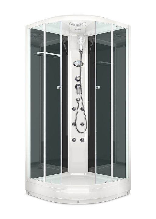 Душевая кабина с гидромассажем и блоком управления Domani-Spa Delight 99 DS01D99LBCl10 90х90 см