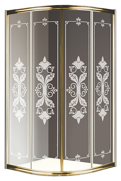 Уголок душевой CEZARES GIUBILEO-R-2-100-SCORREVOLE-CP-G 100х100х195 см