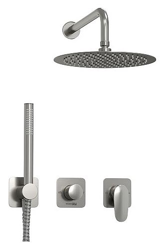 Встраиваемый комплект для душа Wasserkraft Spree 1400 A1451.272.097.121.275.100.276 никель