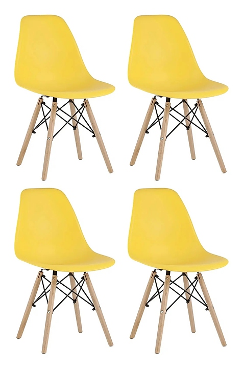 Стул Stool Group Style DSW желтый x4