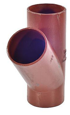 Тройник безраструбный Китай SML Ду 125х125х45гр