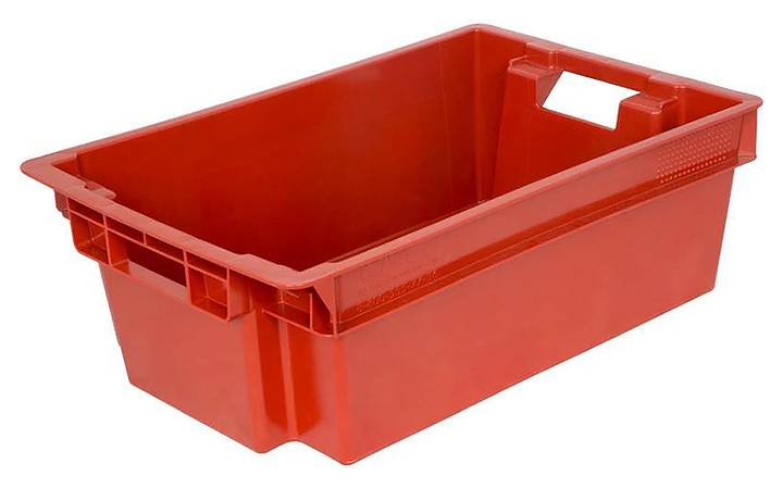 Ящик для мяса ТАРА.РУ 206 МСК 600х400х200 мм красный