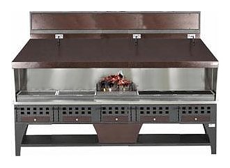 Гриль на углях комбинированный PEVA Combi BG 250