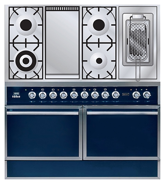Газовая плита с духовым шкафом ILVE QDC-120FR-MP