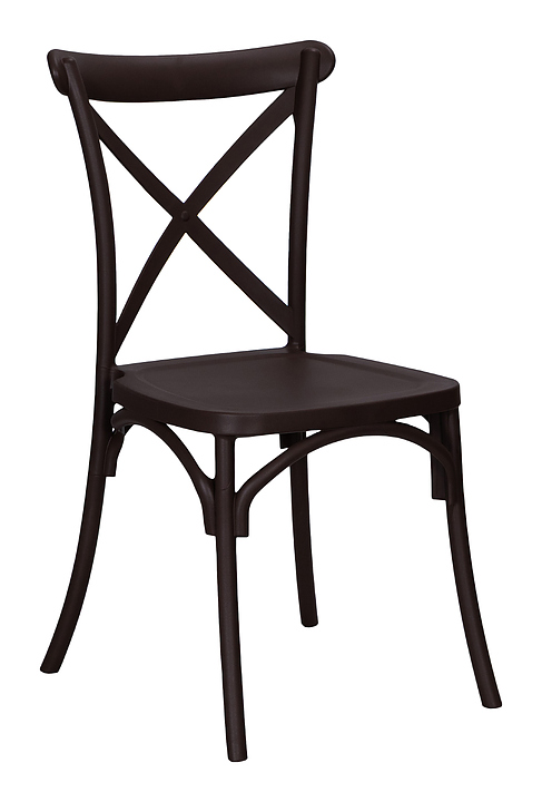 Стул обеденный DOBRIN LMZL-PP713-N ZILAN (темно-коричневый) 2 шт.