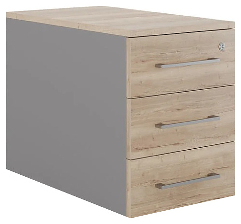 Тумба приставная КОБОР TS3-40/80 aluminum/natural