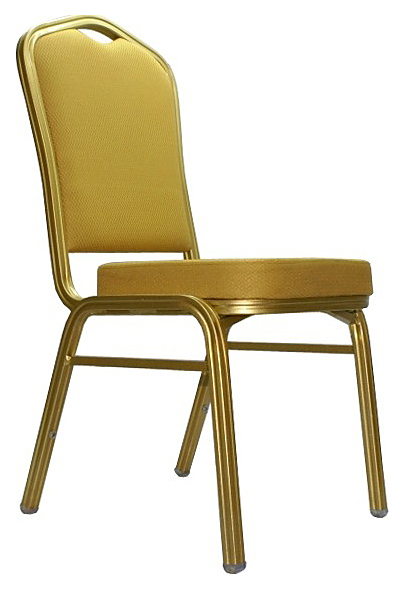 Стул банкетный IFDG D-020 золото / ткань бежевая