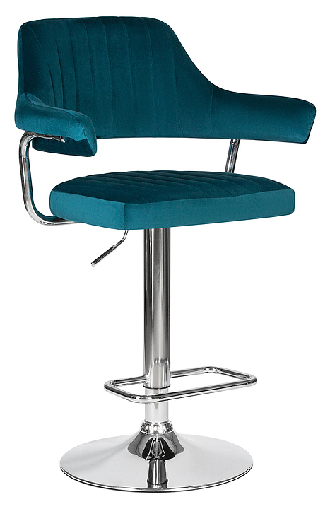 Стул барный DOBRIN 5019-LM CHARLY (морская волна велюр)