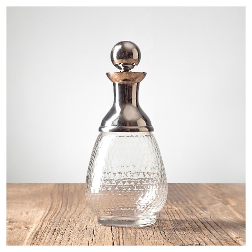 Графин Roomers Tableware RO-5276/HMN 850 мл d=12 см h=23,5 см (стекло / металл) с крышкой