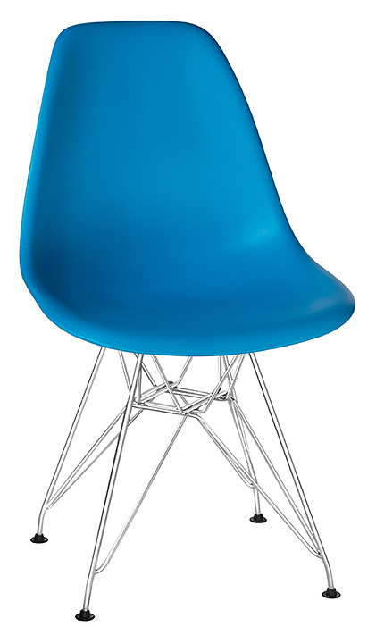 Стул обеденный DOBRIN 638APP-LMZL DSR (голубой, хром)