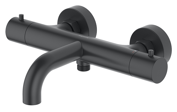 Смеситель для ванны и душа термостатический Aquatek Европа AQ1343MB черный матовый