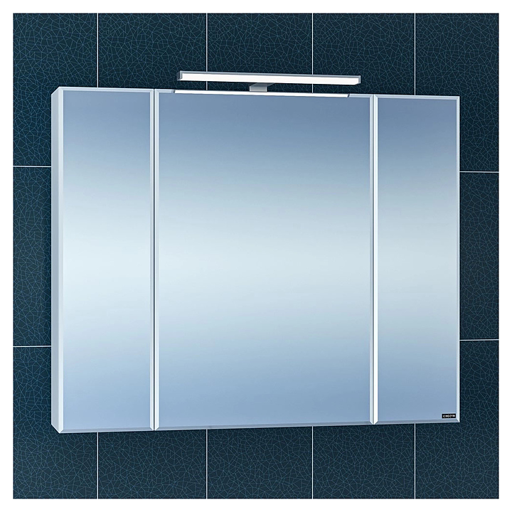 Шкаф зеркальный СаНта Стандарт 90 со светильником