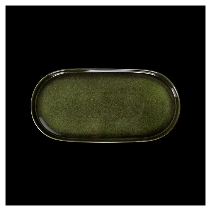 Блюдо сервировочное Corone Cocorita XSY3739 36х18 см (фарфор) овальное зеленое