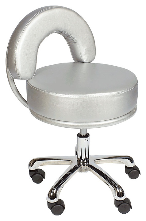 Стул мастера МЭДИСОН МД-2118 низкий, серебро