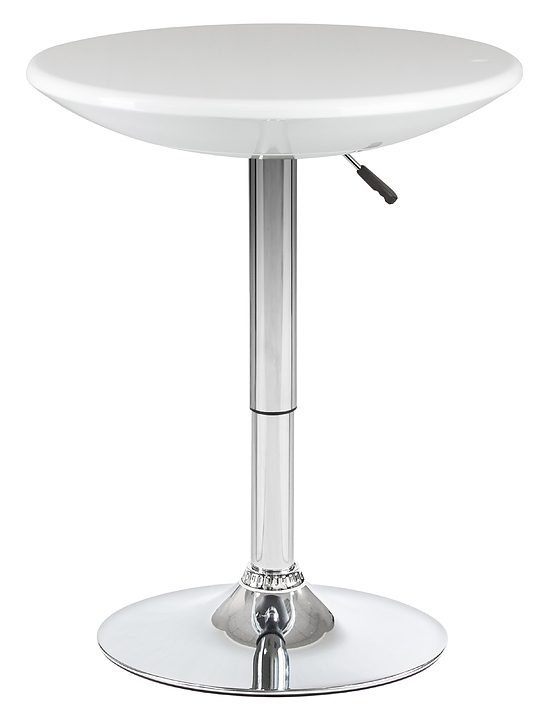 Стол барный DOBRIN 8010-LM HARVEY (белый, хром)