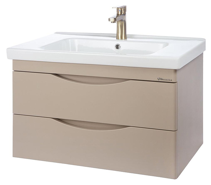 Тумба под раковину Bellezza Санриса 100 подвесная, капучино