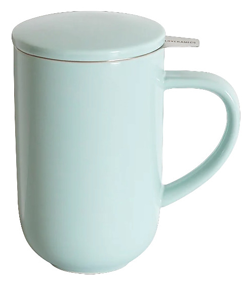 Кружка заварочная Loveramics Pro Tea Mug With Infuser & Lid C097-64ABL 450 мл, светло-голубой (river blue)
