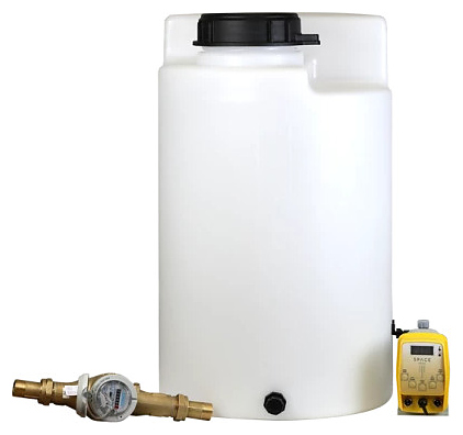 Комплекс дозирования SpaceAqua Dose 603-IMP, емкость 100 л, счетчик Dn25