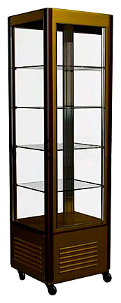 Витрина кондитерская Carboma D4 VM 400-1 (R400C Люкс, коричнево-золотой)