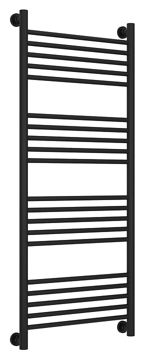 Полотенцесушитель водяной Сунержа Богема+ 120x50 см с прямой перемычкой, матовый черный