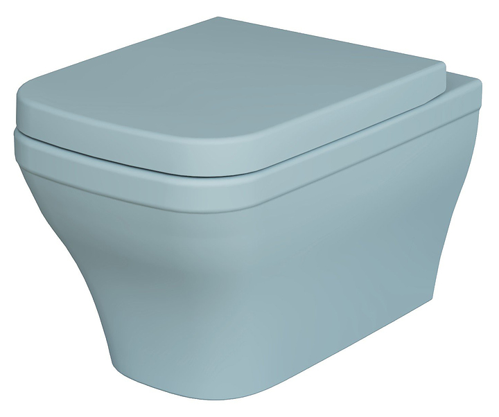 Унитаз подвесной Ambassador Benefit 203T20801R голубой матовый