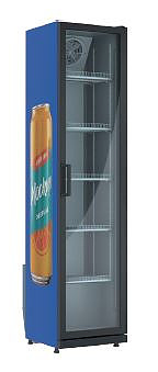 Шкаф холодильный ARKTO Slim-195-Eco-U 392х525х1990 мм синий, черный