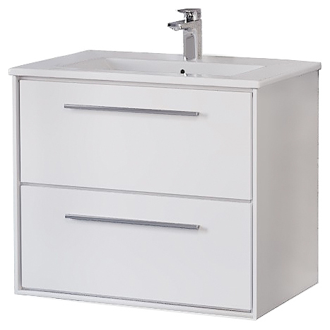 Тумба под раковину Raval Frame 75 белый