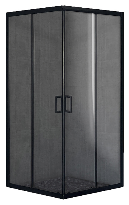 Уголок душевой Royal Bath RB HPD-T-BL 110x90x185 см, прозрачное, чёрный профиль