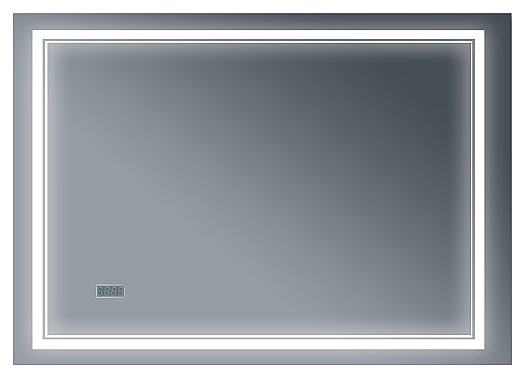 Зеркало БРИКЛАЕР Эстель-2 120 120х80 см с подсветкой, часами и выключателем на взмах руки