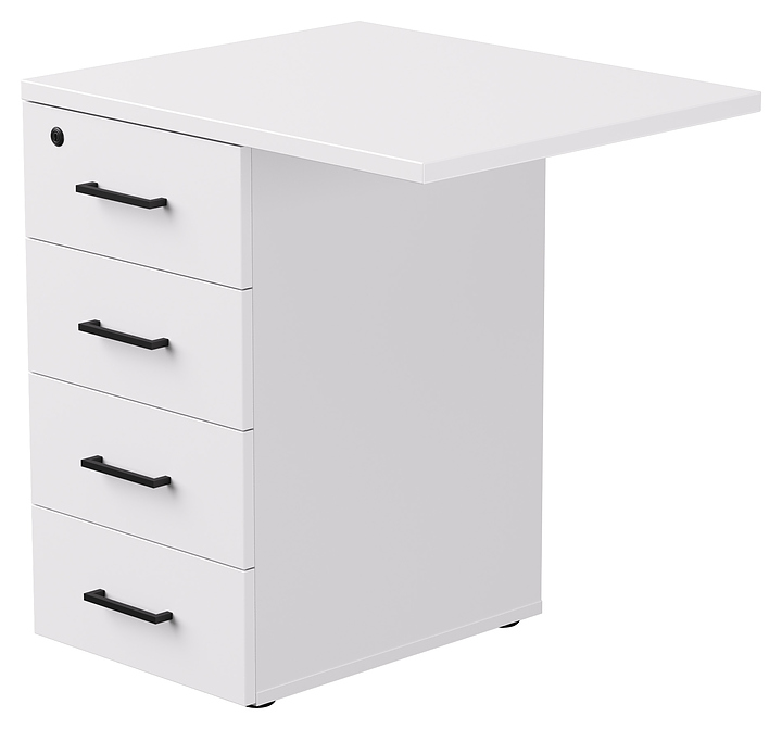 Тумба приставная Everprof EVO 71х60х75,5 см белая