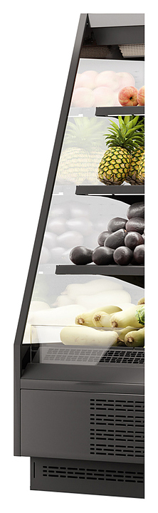 Боковина для горки холодильной Dazzl Vega 080 H160 Plug-in со стеклопакетом левая