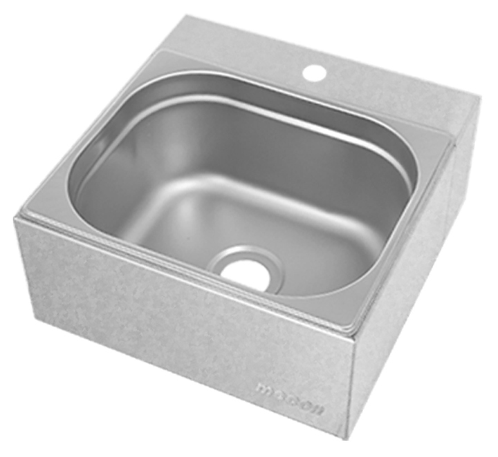 Рукомойник Mecon Norma Inox РТКн 330х330х150 мм