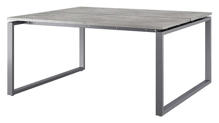 Стол офисный КОБОР O1/2-100/160 graphite/chicago