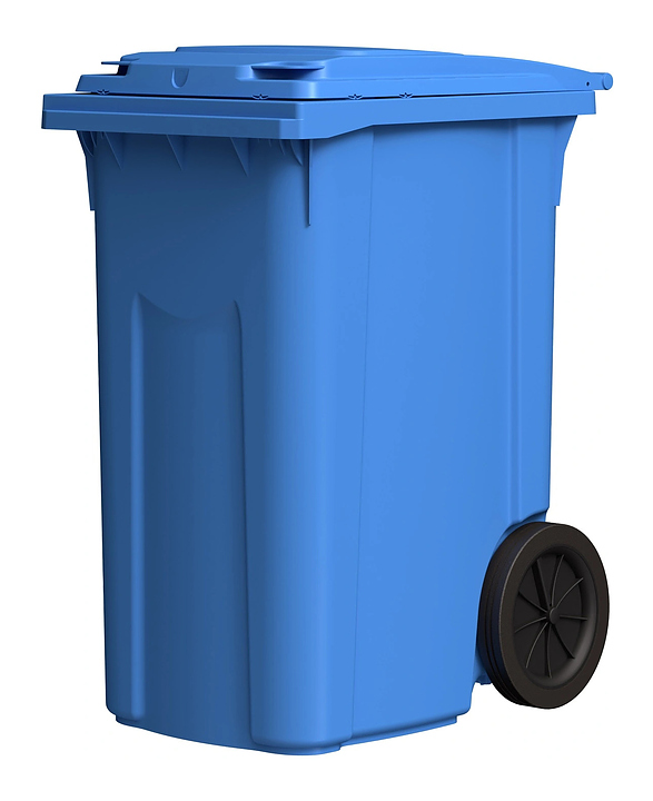 Контейнер для мусора iPlast 28.C29 360 л темно-голубой