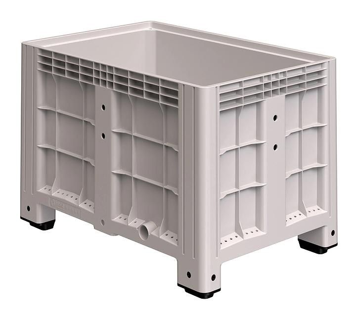 Контейнер iPlast iBOX 11.602 1200х800х800 мм на ножках, светло-серый
