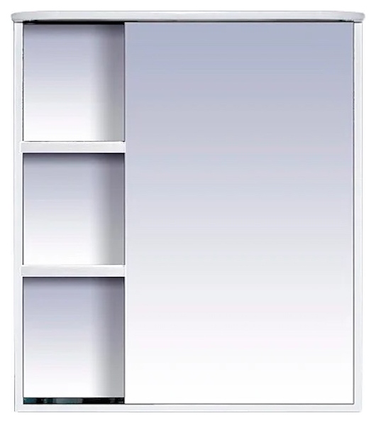 Шкаф зеркальный Misty Венера-70 70х80 см с подсветкой, правый, белый