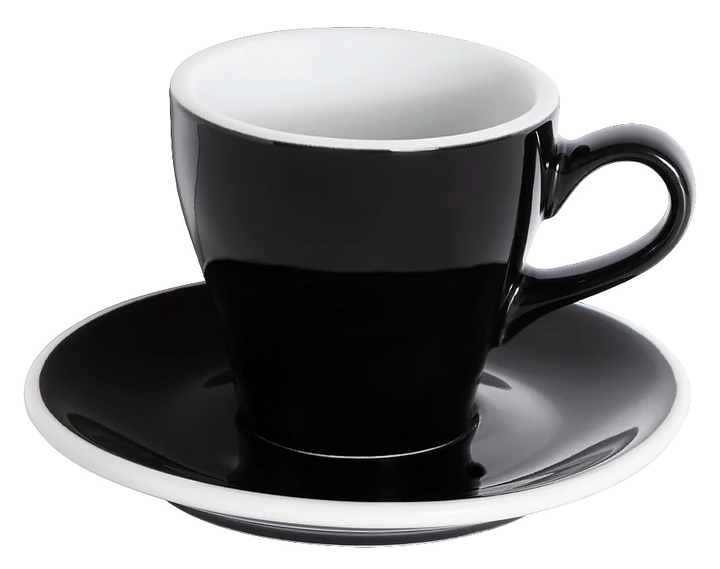 Чашка Loveramics Tulip Coffe Cappuccino Cup C087-21BBK 180 мл, черный (black)