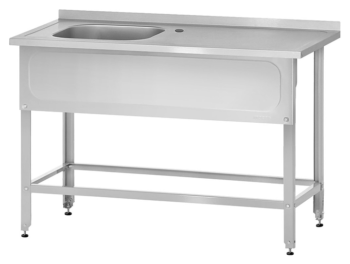 Ванна моечная Mecon Norma Ral РПЦн 1200х700х860 мм (1 м/о левое 500х500х300 мм) ножка угловая