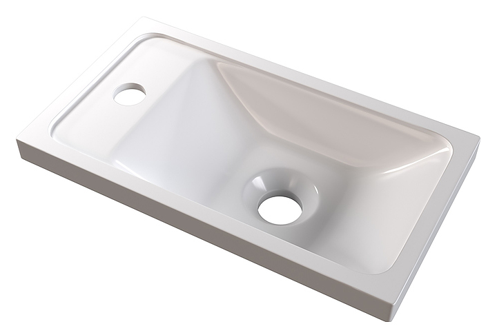 Раковина Stella Polar Клементина 40 40х22 см, иск. мрамор