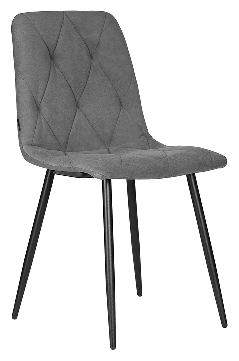 Стул обеденный DOBRIN 006 CHILLY ROMBO (серый, черный)